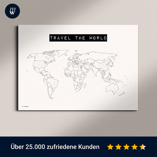 Weltkarte "Travel the world" #1