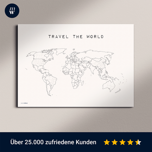 Weltkarte "Travel the world" #2
