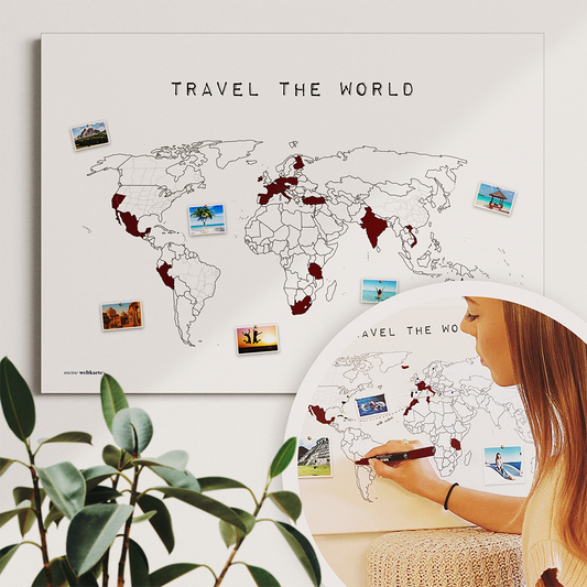 Weltkarte "Travel the world" #2