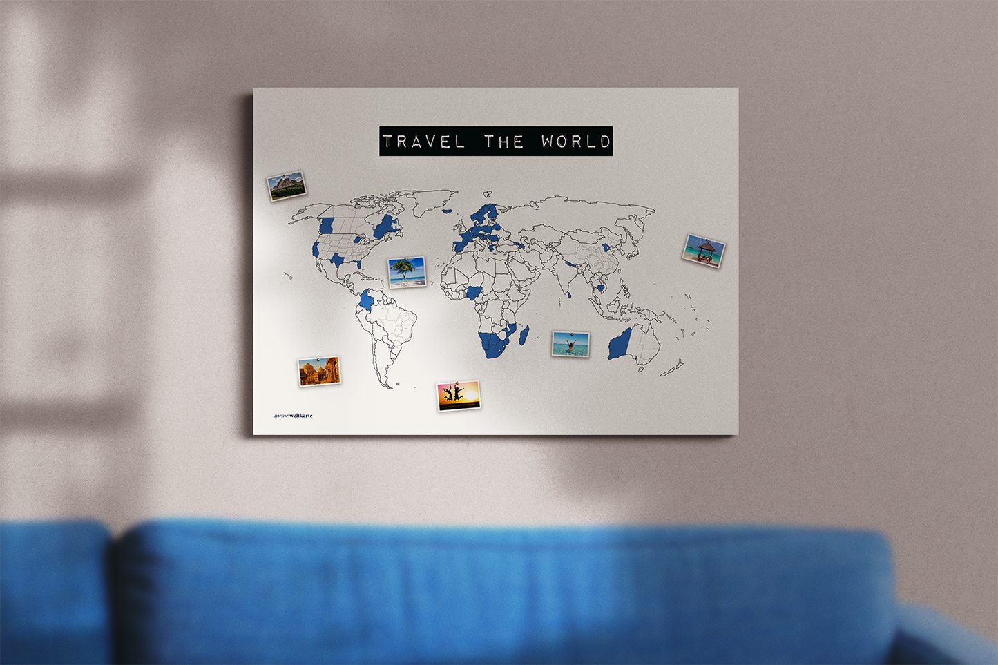 Weltkarte "Travel the world" #1