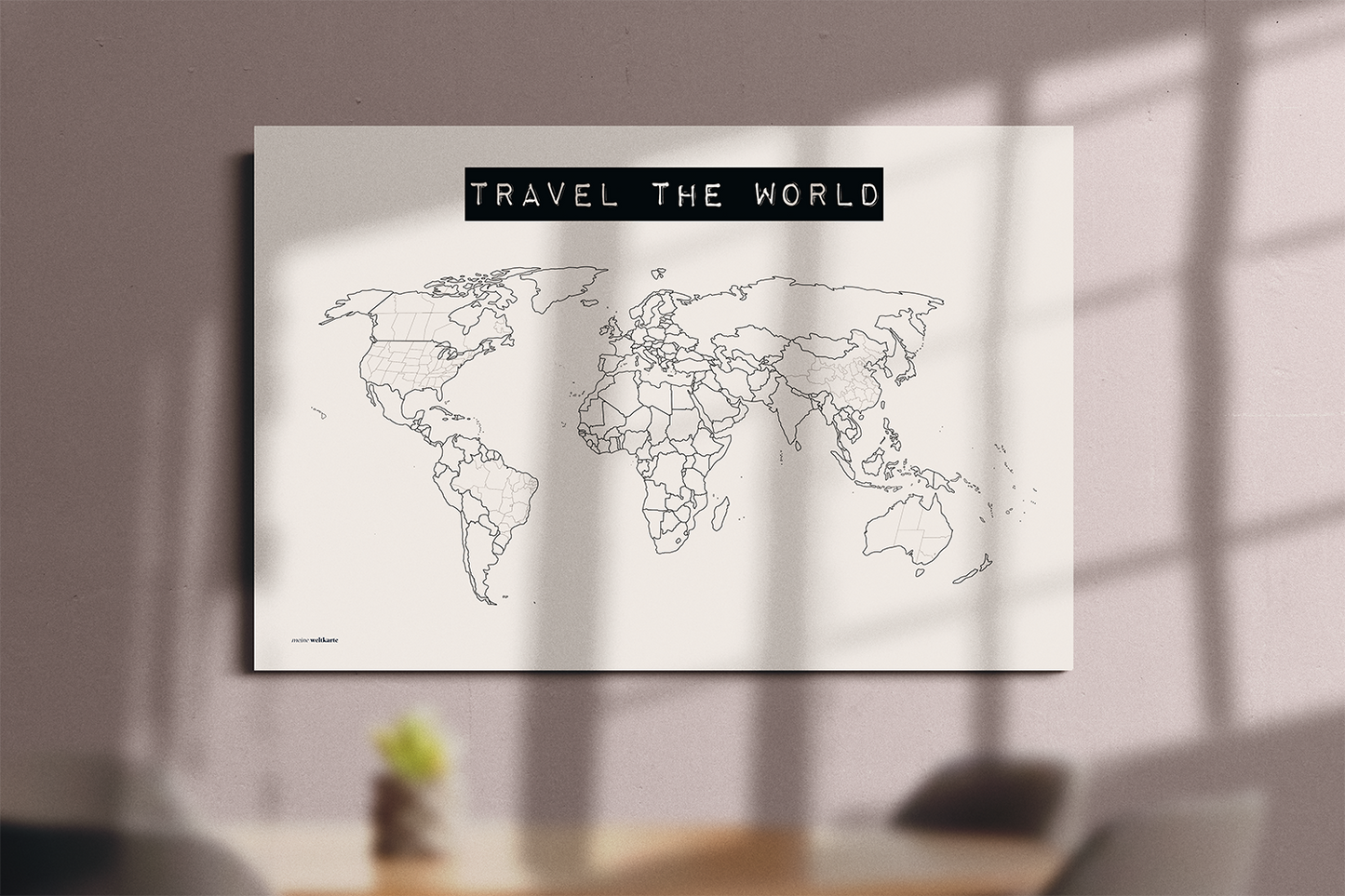 Weltkarte "Travel the world" #1