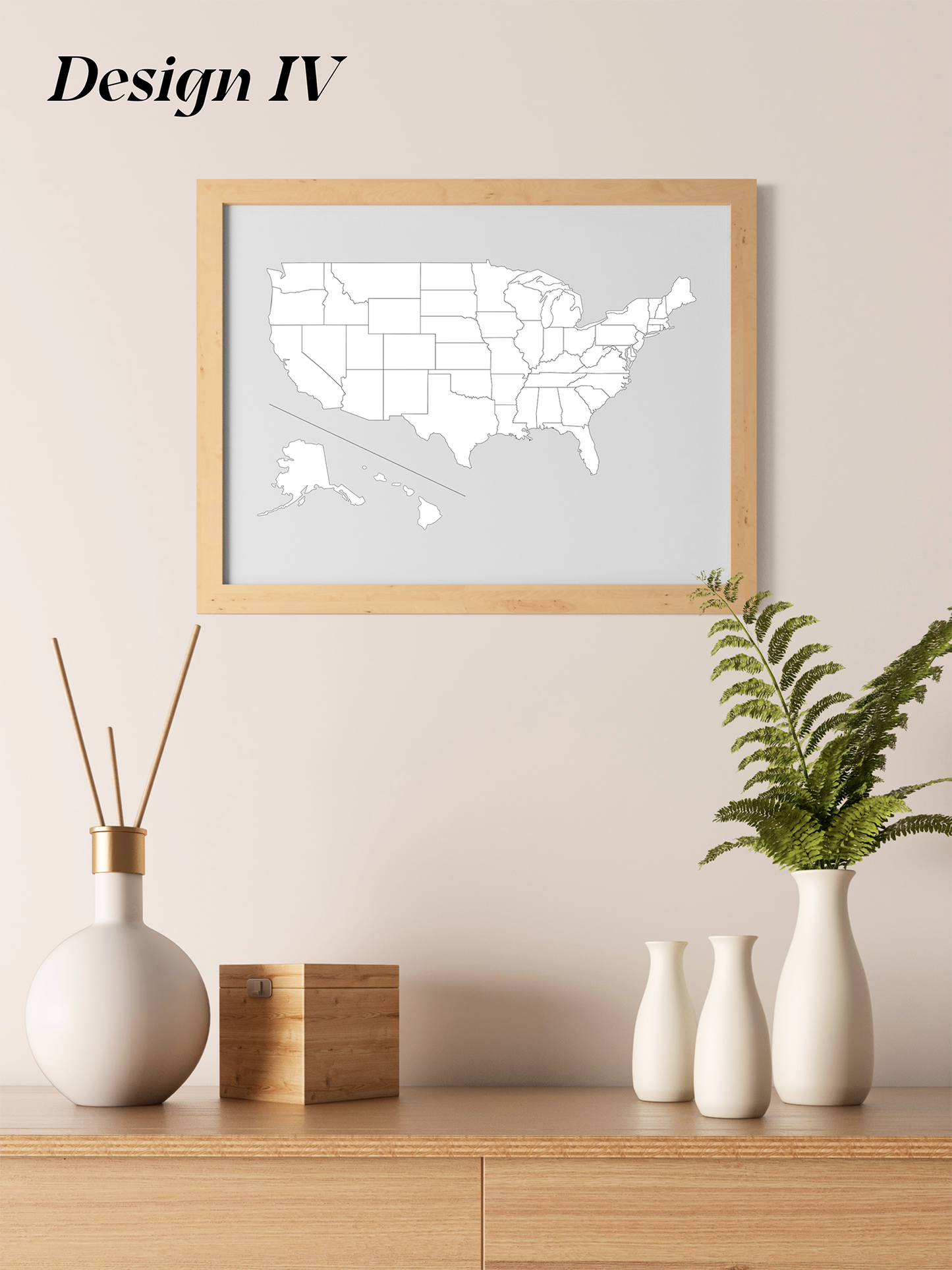 USA Karte - digitales Produkt zum download