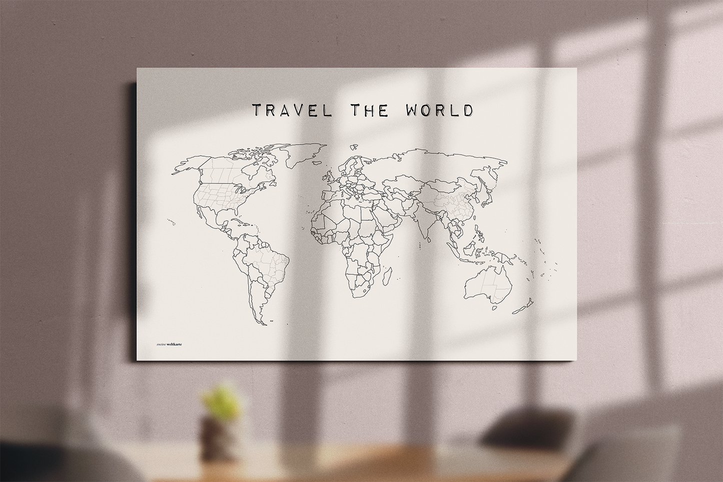 Weltkarte "Travel the world" #2