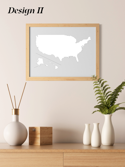 USA Karte - digitales Produkt zum download