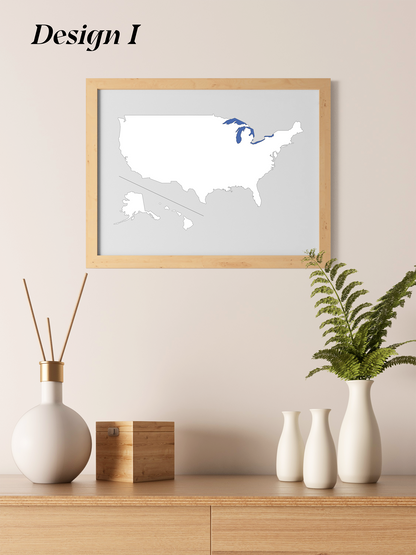 USA Karte - digitales Produkt zum download
