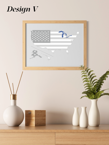 USA Karte - digitales Produkt zum download