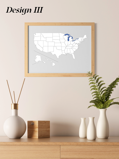 USA Karte - digitales Produkt zum download